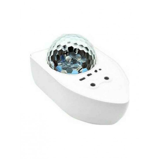 Star Projector Διακοσμητικό Φωτιστικό με Φωτισμό RGB Party Light LED Μπαταρίας σε Λευκό Χρώμα Star Projector Διακοσμητικό Φωτιστικό με Φωτισμό RGB Party Light LED Μπαταρίας σε Λευκό Χρώμα