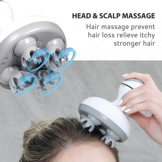 Συσκευή μασάζ κεφαλής - σώματος με 4D κεφαλές Smart Scalp Massage