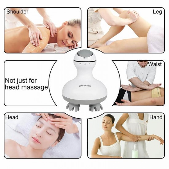 Συσκευή μασάζ κεφαλής - σώματος με 4D κεφαλές Smart Scalp Massage