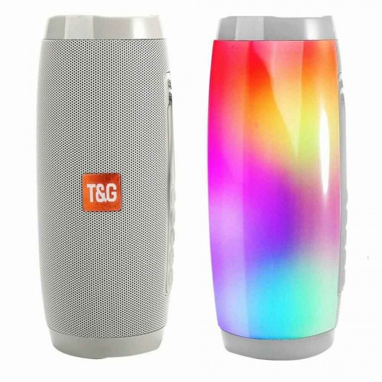 T&G Ηχείο Bluetooth 10W με Διάρκεια Μπαταρίας έως 3 ώρες Γκρί
