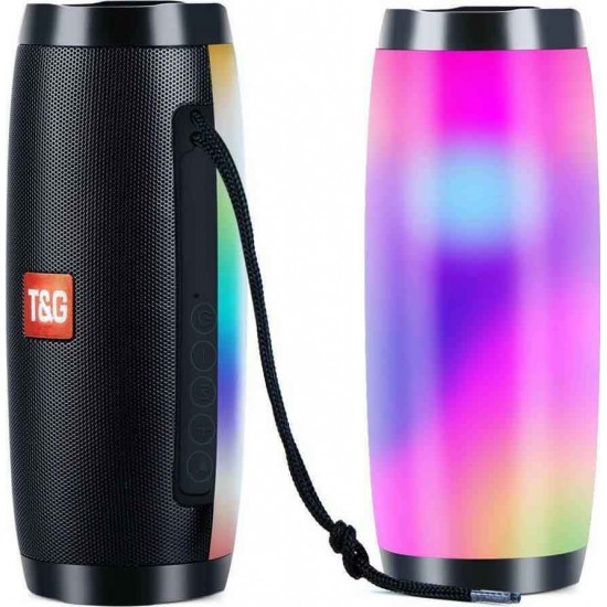 T&G Ηχείο Bluetooth 10W με Διάρκεια Μπαταρίας έως 3 ώρες Μαύρο