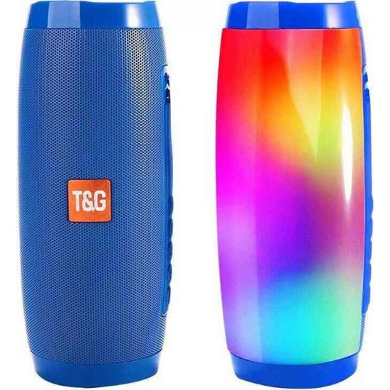 T&G Ηχείο Bluetooth 10W με Διάρκεια Μπαταρίας έως 3 ώρες Mπλέ