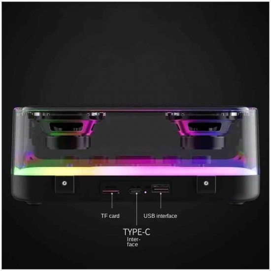 Z6 RGB Ηχείο Bluetooth 8W Μαύρο