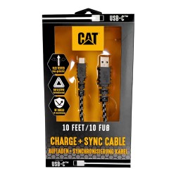CAT Καλώδιο φόρτισης USB to USB-C 18W μαύρο 3m USBC-G