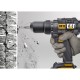CAT Set Δραπανοκατσάβιδο κρουστικό Li-ion 18V 2x2Ah DX12