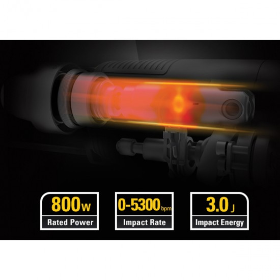 CAT Δράπανο περιστροφικό πιστολέτο SDS+ 800W DX26