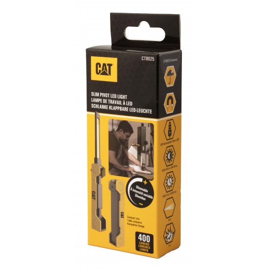 CAT Φακός led επαναφορτιζόμενος αδιάβροχος IPX4 με μέγιστη φωτεινότητα 400lm CT8025