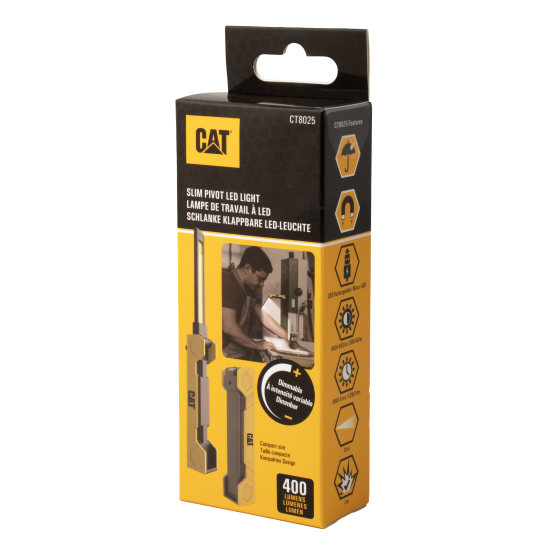 CAT Φακός led επαναφορτιζόμενος αδιάβροχος IPX4 με μέγιστη φωτεινότητα 400lm CT8025