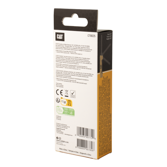 CAT Φακός led επαναφορτιζόμενος αδιάβροχος IPX4 με μέγιστη φωτεινότητα 400lm CT8025