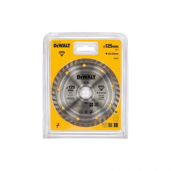 DT3712 Διαμαντόδισκος 125x22.2mm DEWALT
