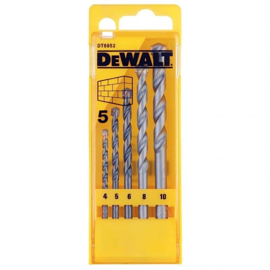 Dewalt DT6952 Σετ Τρυπάνια Δομικών Υλικών 5τμχ