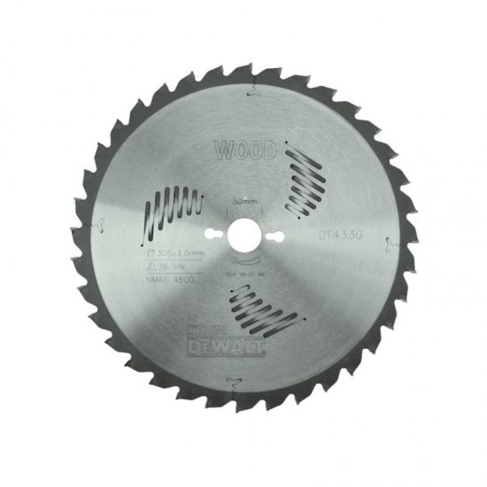 DT4330 ΔΙΣΚΟΣ ΚΟΠΗΣ ΞΥΛΟΥ 305Χ30mm 36Δ