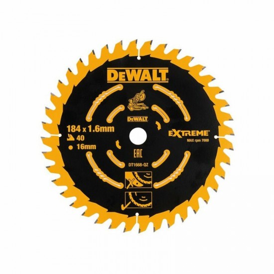 Dewalt DT1668 Δίσκος Κοπής για DCS365 CSB 184X16X40T