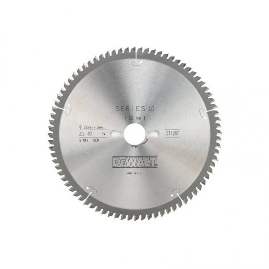 Dewalt DT4287-QZ Δίσκος Alu & Wood 250 X 30 X 80 Δ.S40
