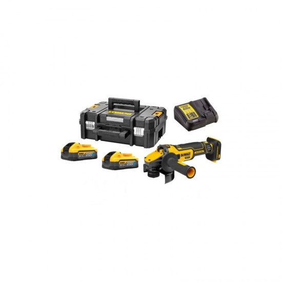 DCG409H2T Γωνιακός Τροχός 18V 2x5Ah Powerstack 125mm DEWALT