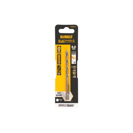 Dewalt DT20608 Τρυπάνι Εξάγωνο Χρυσό 6mm