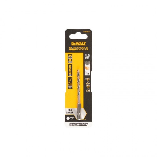 Dewalt DT20605 Τρυπάνι Εξάγωνο Χρυσό 4.5mm