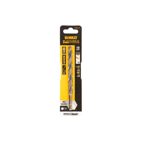 Dewalt DT20616 Τρυπάνι Εξάγωνο Χρυσό 10.0mm