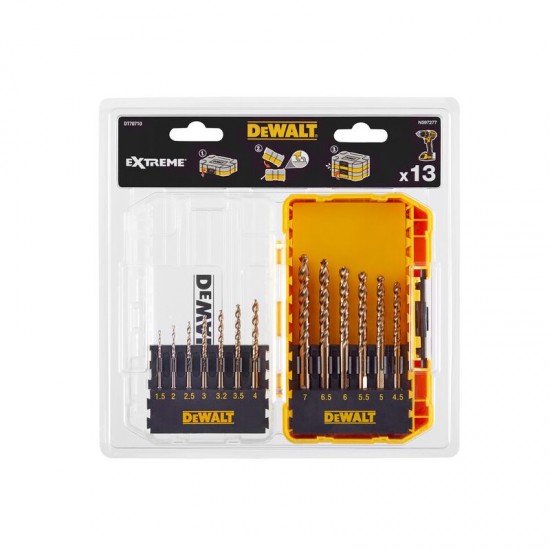 Dewalt DT70710 Σετ Τρυπάνια για Μέταλλο 13 τεμ