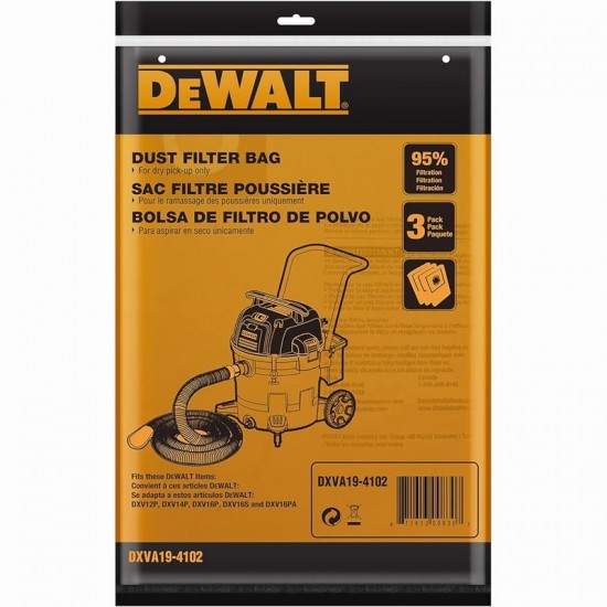Dewalt DXVA19-4201 Σακούλα Σκούπας 23L-38L 3ΤΜΧ