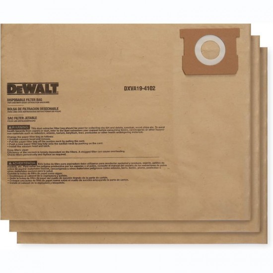 Dewalt DXVA19-4202 Σακούλα Σκούπας 45L-61L 3ΤΜΧ