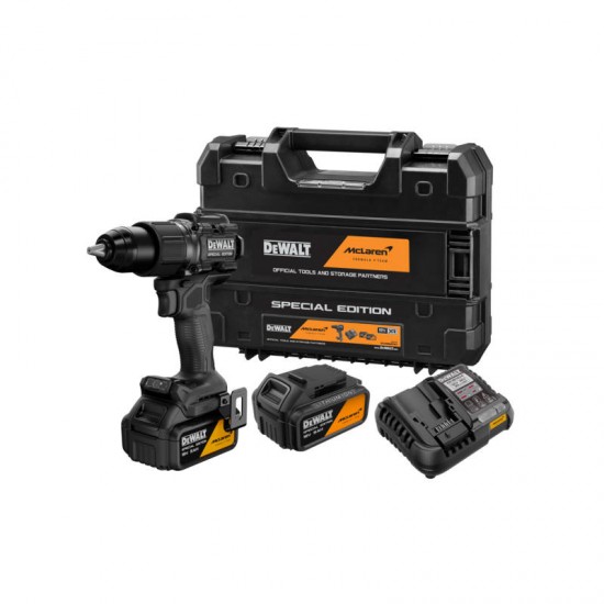 Dewalt DCD86MP2T McLaren Κρουστικό Δραπανοκατσάβιδο 18V 2x5Ah TSTAK