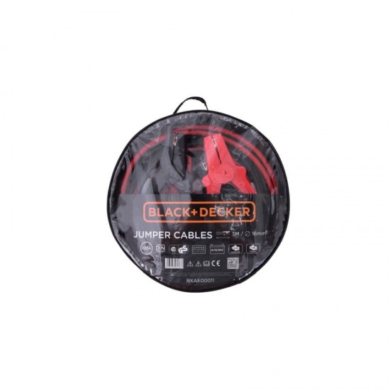 Black & Decker ΚΑΛΩΔΙΑ ΕΚΚΙΝΗΣΗΣ ΑΥΤ/ΤΟΥ 16ΜΜ²-3Μ