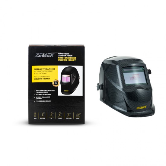 Zemek PLUS 850M Μάσκα Συγκόλλησης Αυτόματης Σκίασης Ηλεκτρονική