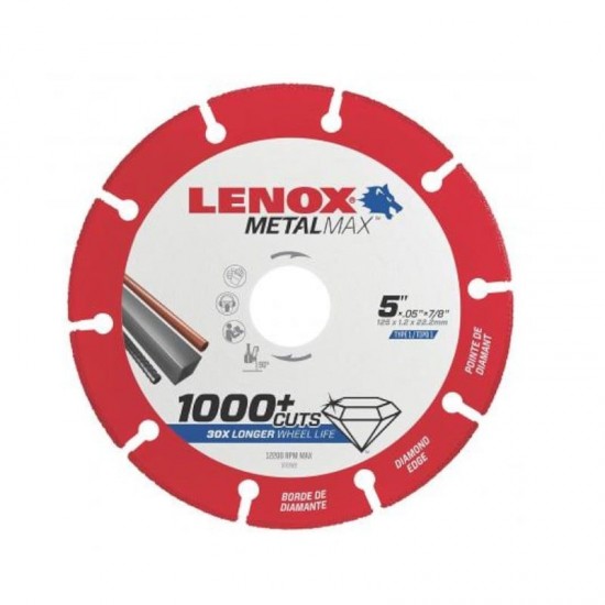 2030866 ΔΙΣΚΟΣ LENOX METALMAX ΚΟΠΗΣ ΜΕΤΑΛΛΩΝ 125X22.23X1.3mm