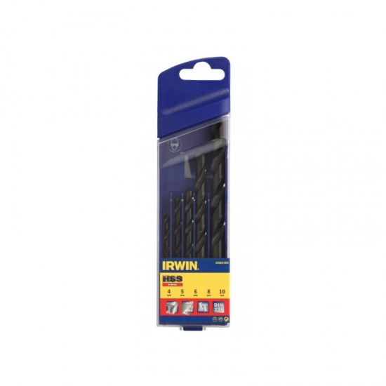 Irwin 10502499 Σετ Τρυπάνια Μετάλλου HSS 5ΤΜΧ 4-10mm