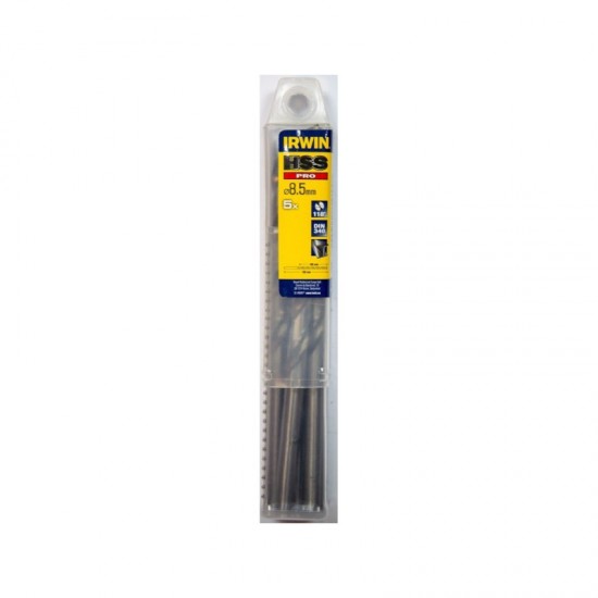 Irwin 10502495 Τρυπάνια Μετάλλου HSS 8.5x160mm 5ΤΜΧ
