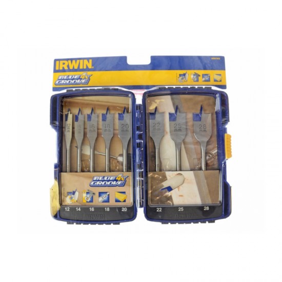 Irwin 10507603 Σετ Τρυπάνια Φτερού για Ξύλο 14mm 8TMX