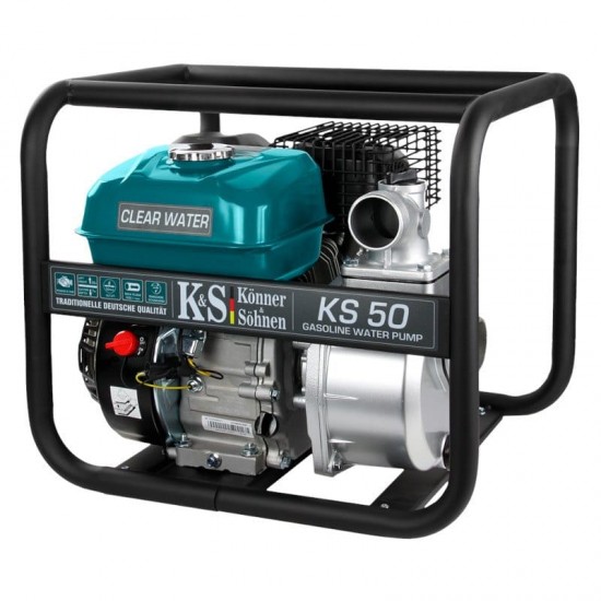 K&S KS 50 Αντλία Νερού Υψηλής Πίεσης Βενζίνης 500l/min 7.0Hp