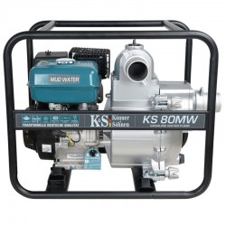 K&S KS 80MW Αντλία Βενζινοκίνητη Λάσπης 1100l/min 9.0HP