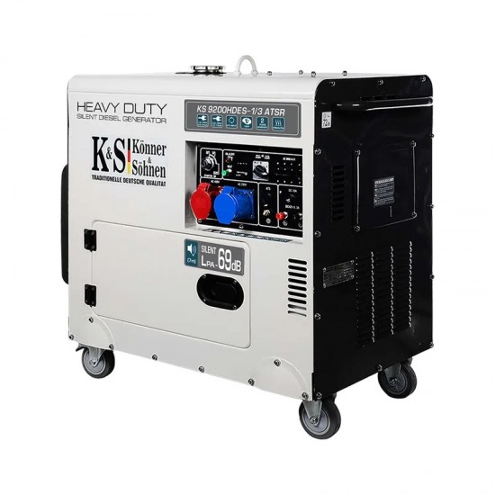 K&S KS 9200HDES-1/3 ATSR Γεννήτρια Πετρελαίου 6.5 / 7.5KW 18Hp 203/400V