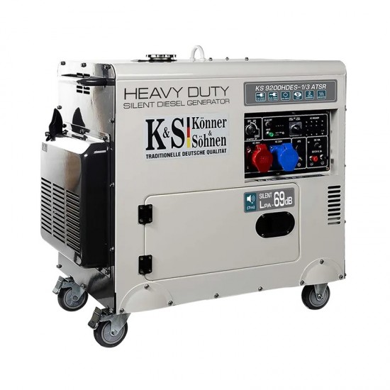 K&S KS 9200HDES-1/3 ATSR Γεννήτρια Πετρελαίου 6.5 / 7.5KW 18Hp 203/400V