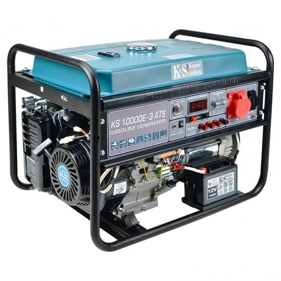 K&S KS 10000E-3 ATS Γεννήτρια Βενζίνης 8.0kW 18HP 230V/400V
