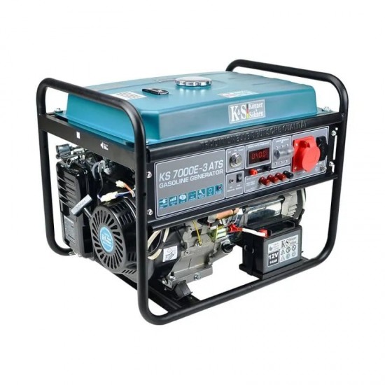 K&S KS 7000E-3 ATS Τριφασική Γεννήτρια Βενζίνης 5.5kW 400V 17Hp
