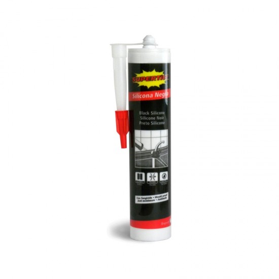 Supertite 2458 Silicone Black Μαύρη Σιλικόνη 280ml