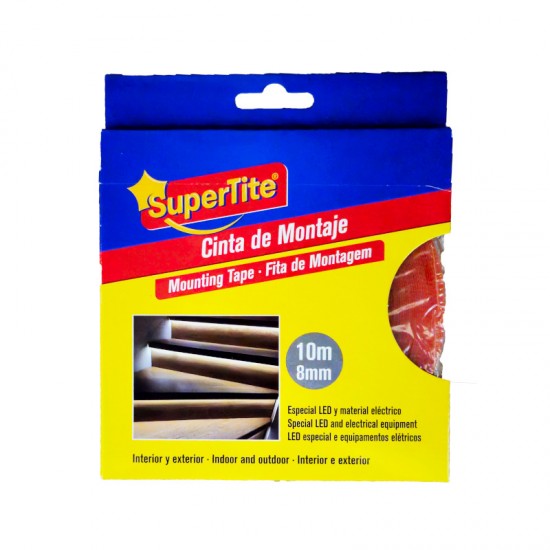 Supertite 1255 Led Mounting Tape Ακρυλική Ταινία Διπλής Όψης 8mm x 10m