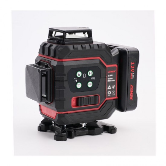 ZEMEK ZK-G51 Αλφάδι Laser 360° 16 Γραμμών Πράσινης Δέσμης 30m