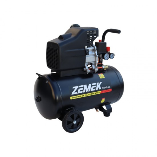 Zemek DO47-50 Αεροσυμπιεστής Μονομπλόκ Λαδιού 2HP 50Lt 8Bar