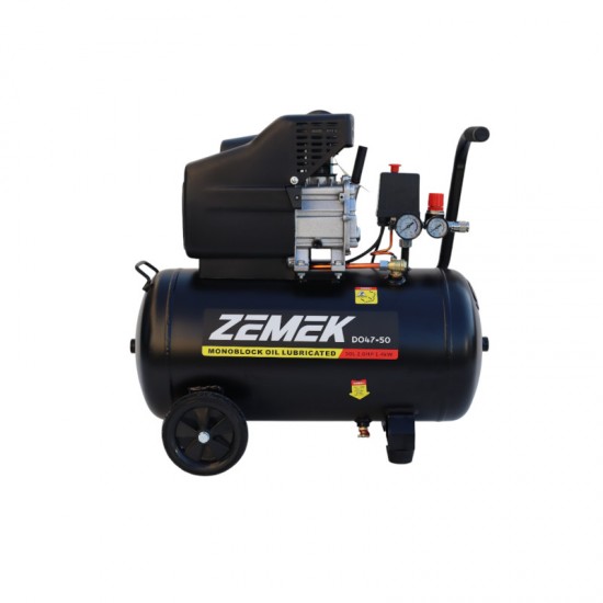 Zemek DO47-50 Αεροσυμπιεστής Μονομπλόκ Λαδιού 2HP 50Lt 8Bar