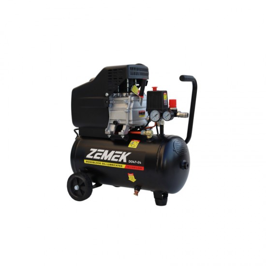 Zemek DO47-24 Αεροσυμπιεστής Μονομπλόκ Λαδιού 2HP 24Lt 8Bar