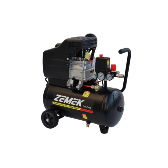 Zemek DO47-24 Αεροσυμπιεστής Μονομπλόκ Λαδιού 2HP 24Lt 8Bar