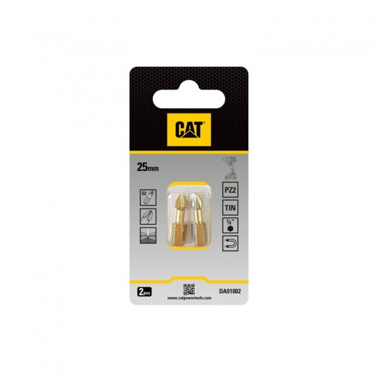 CAT Μύτη κατσαβιδιού αστέρι με μέγεθος PZ2 25mm συσκευασία 2τεμ. DA01002