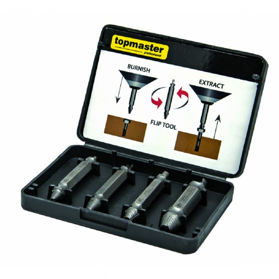TOP MASTER Σετ αφαίρεσης βίδας 4pcs 339701