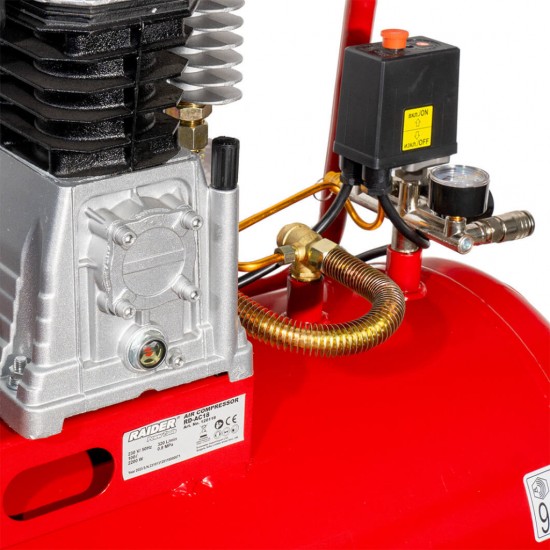 RAIDER Αεροσυμπιεστής 100L RD-AC18 1.8kW 120118