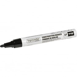 TOP MASTER Μαρκαδόρος ανεξίτηλος 2.8mm μαύρος & κίτρινος 549923