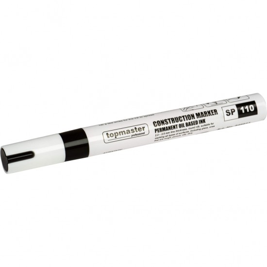 TOP MASTER Μαρκαδόρος ανεξίτηλος 2.8mm μαύρος & κίτρινος 549923